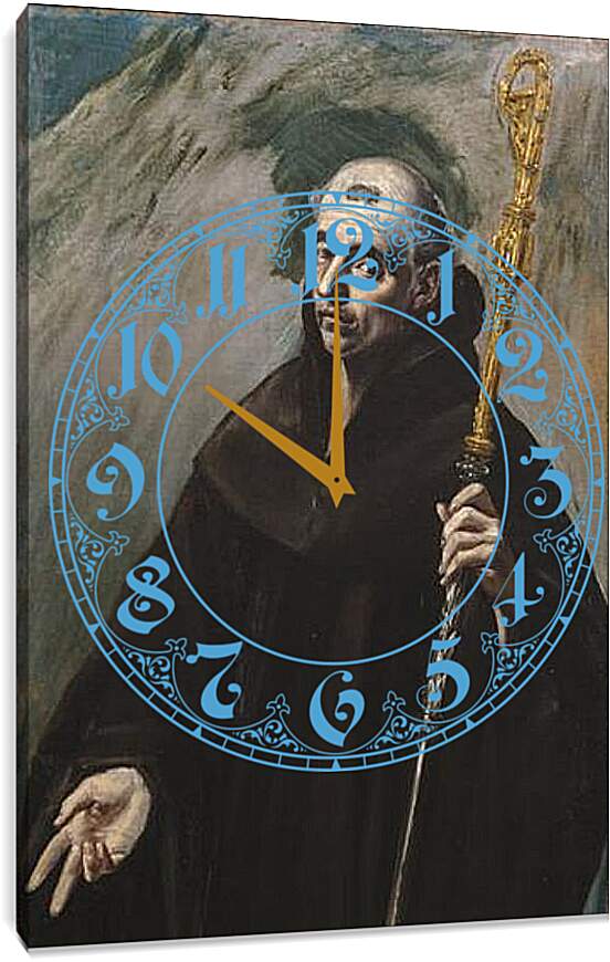 Часы картина - Saint Benedict. Эль Греко