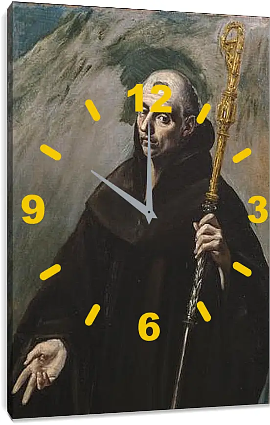 Часы картина - Saint Benedict. Эль Греко
