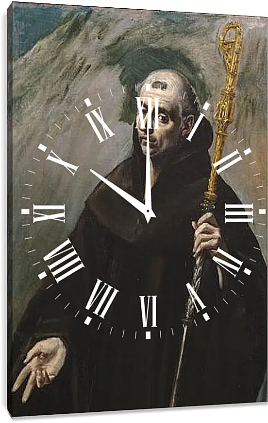 Часы картина - Saint Benedict. Эль Греко