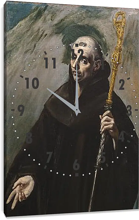 Часы картина - Saint Benedict. Эль Греко