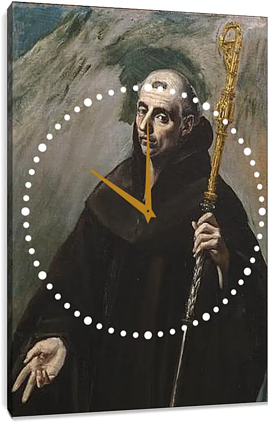 Часы картина - Saint Benedict. Эль Греко