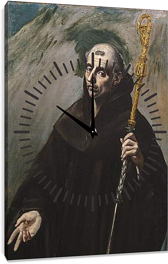 Часы картина - Saint Benedict. Эль Греко