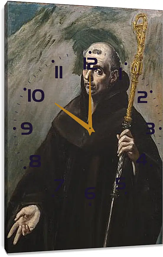 Часы картина - Saint Benedict. Эль Греко
