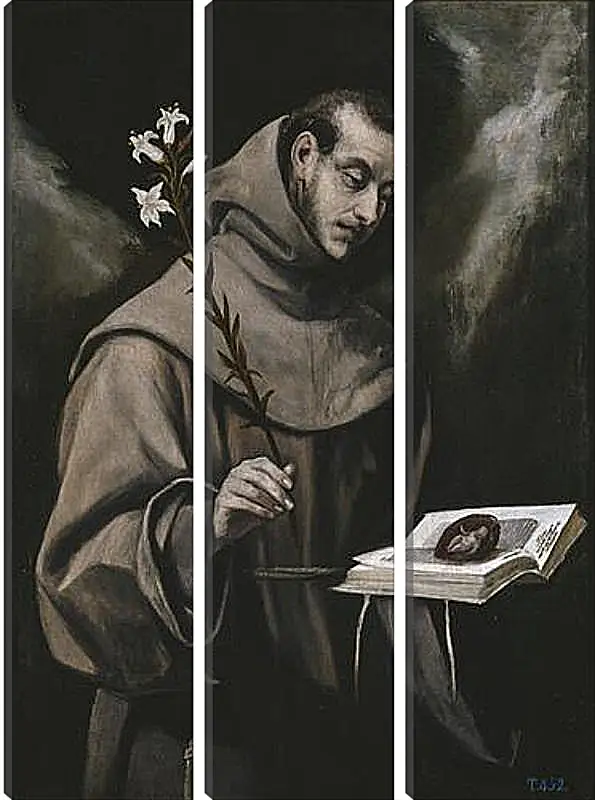 Модульная картина - Saint Anthony of Padua. Эль Греко