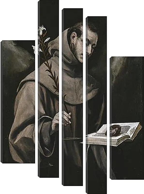 Модульная картина - Saint Anthony of Padua. Эль Греко