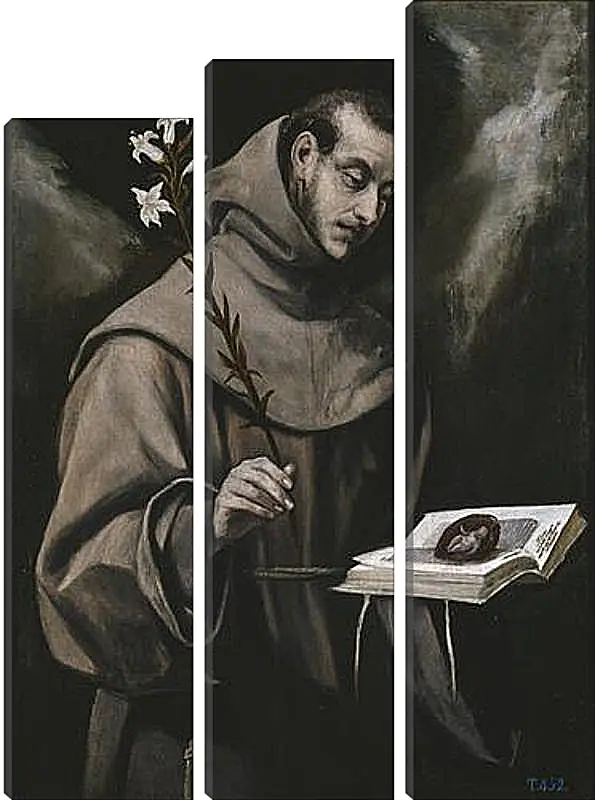 Модульная картина - Saint Anthony of Padua. Эль Греко