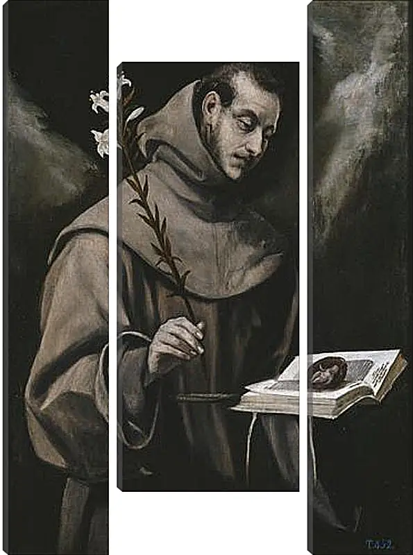 Модульная картина - Saint Anthony of Padua. Эль Греко