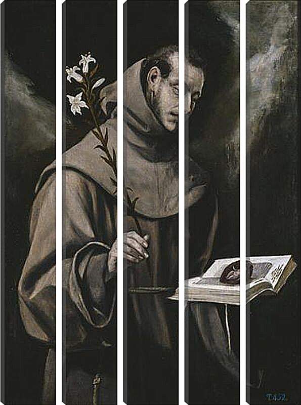 Модульная картина - Saint Anthony of Padua. Эль Греко
