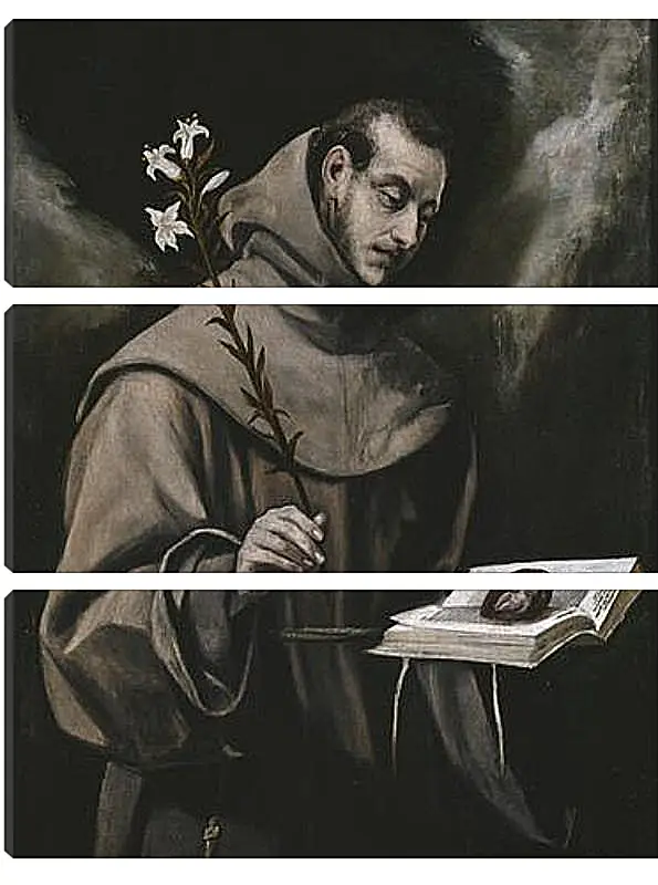 Модульная картина - Saint Anthony of Padua. Эль Греко