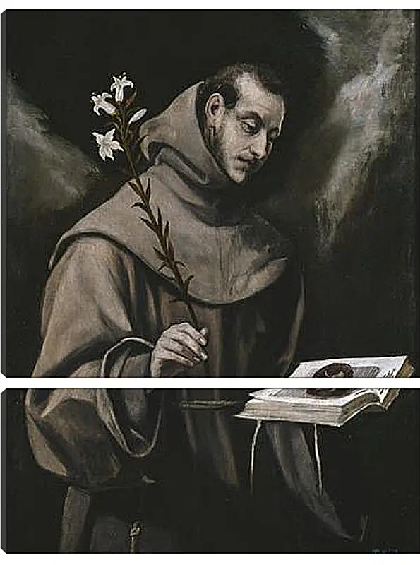 Модульная картина - Saint Anthony of Padua. Эль Греко