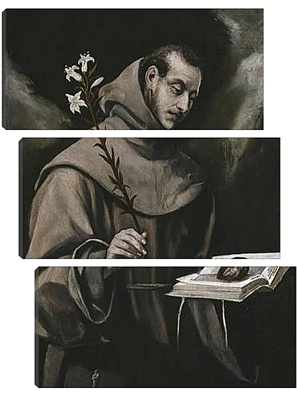 Модульная картина - Saint Anthony of Padua. Эль Греко