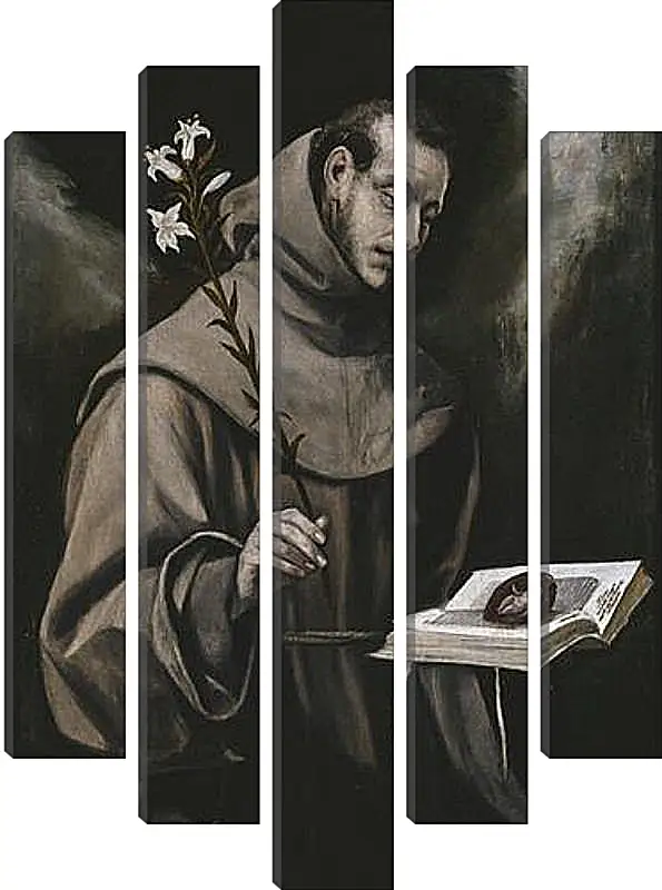 Модульная картина - Saint Anthony of Padua. Эль Греко