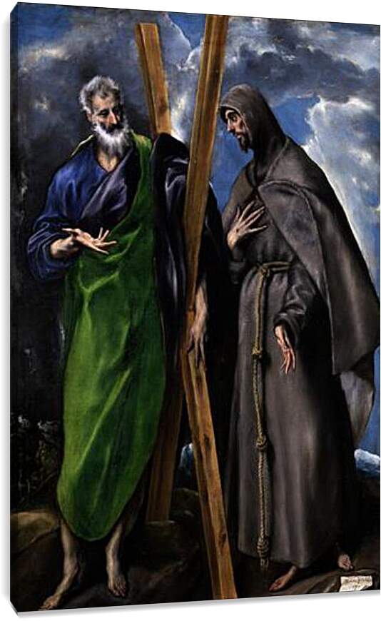 Постер и плакат - Saint Andrew and Saint Francis. Эль Греко