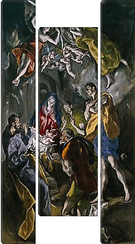 Модульная картина - Adoration of the Shepherds. Эль Греко