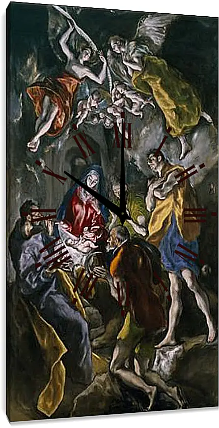 Часы картина - Adoration of the Shepherds. Эль Греко