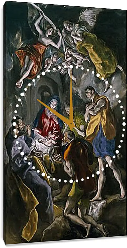 Часы картина - Adoration of the Shepherds. Эль Греко