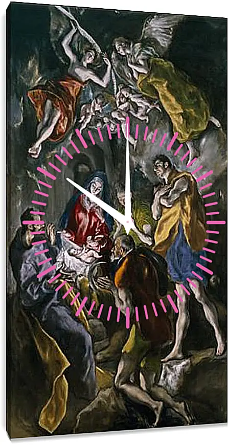 Часы картина - Adoration of the Shepherds. Эль Греко