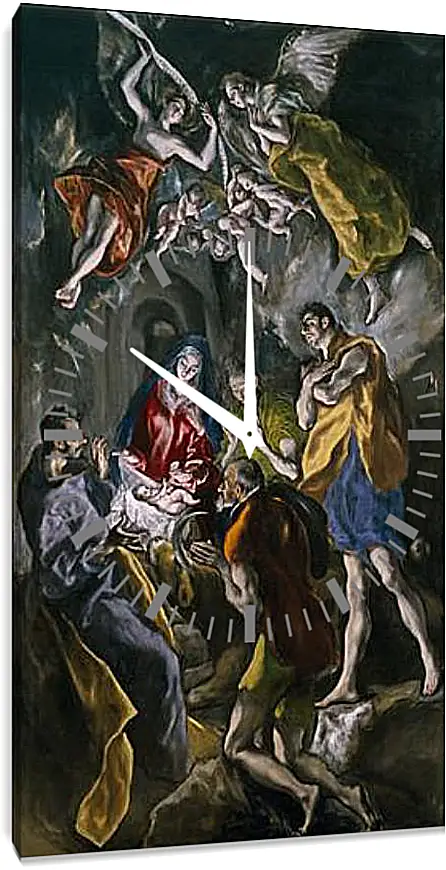 Часы картина - Adoration of the Shepherds. Эль Греко