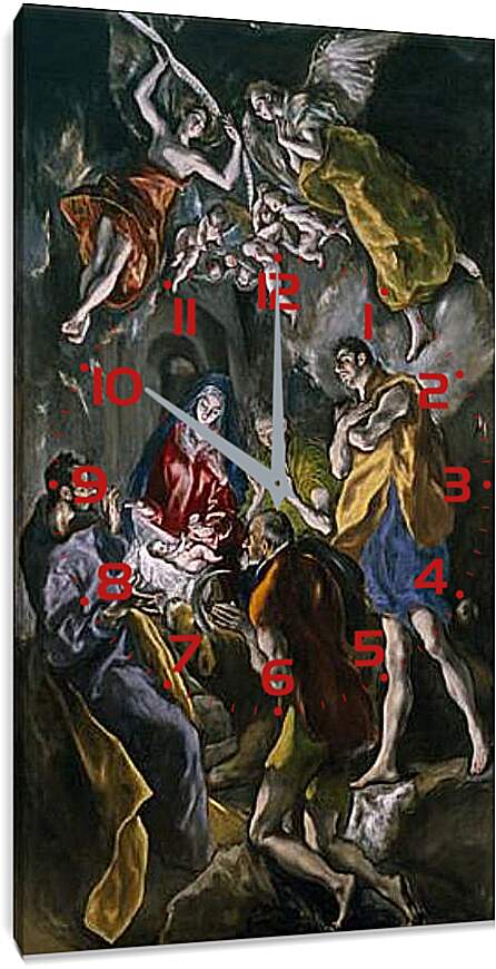 Часы картина - Adoration of the Shepherds. Эль Греко
