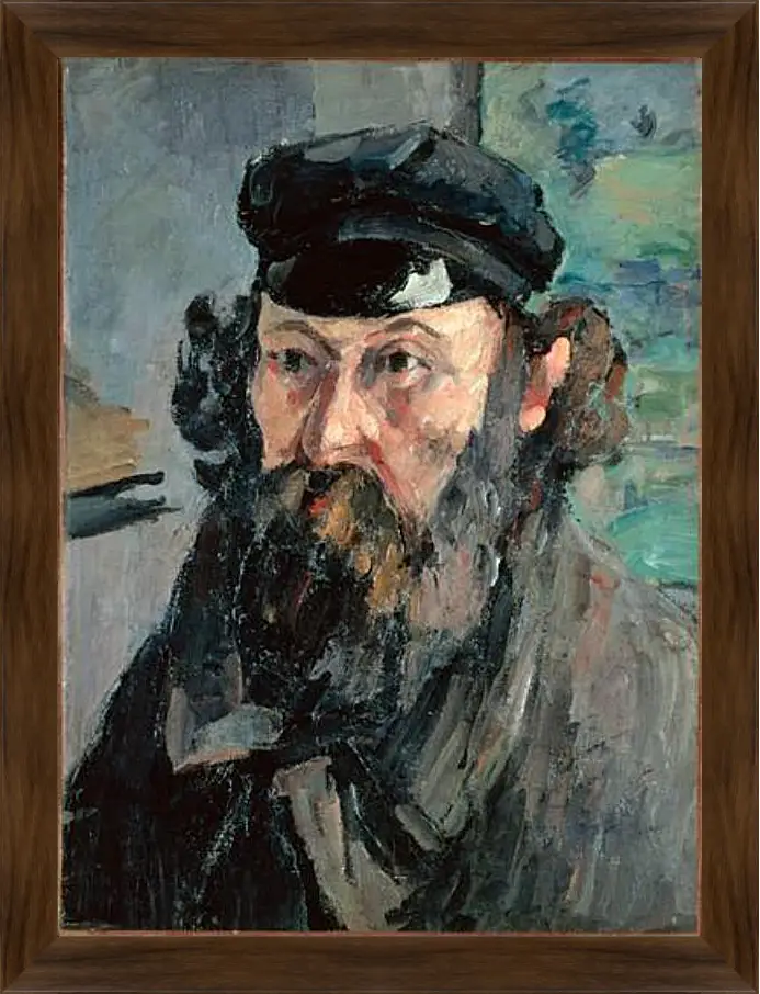 Картина в раме - Self Portrait. Поль Сезанн