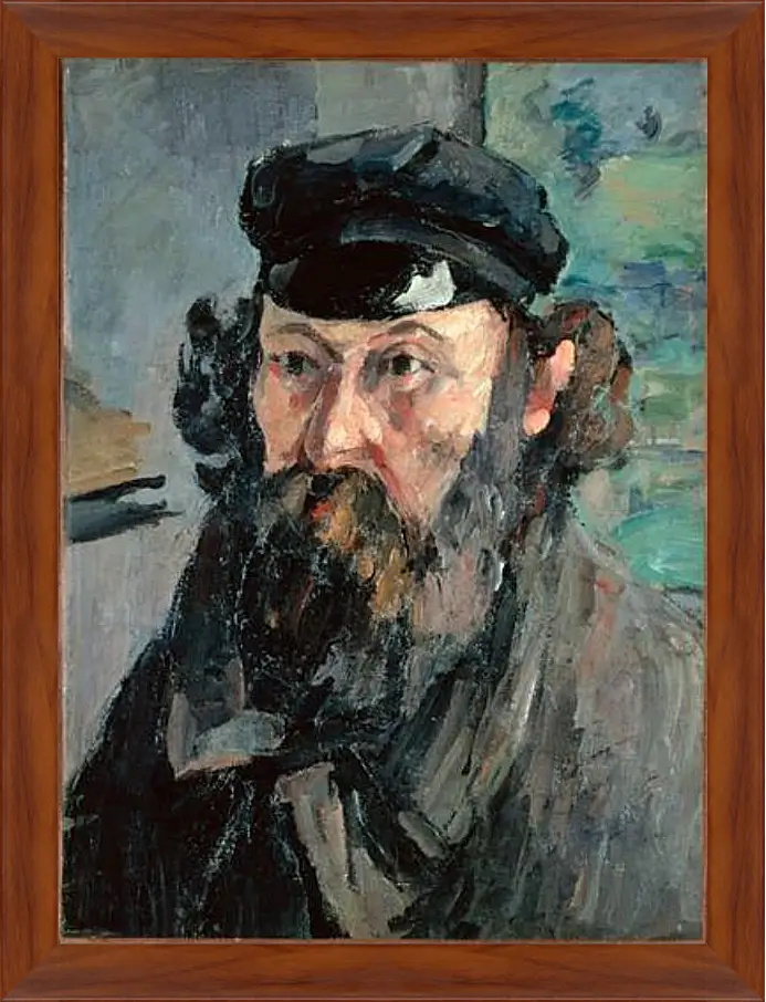 Картина в раме - Self Portrait. Поль Сезанн