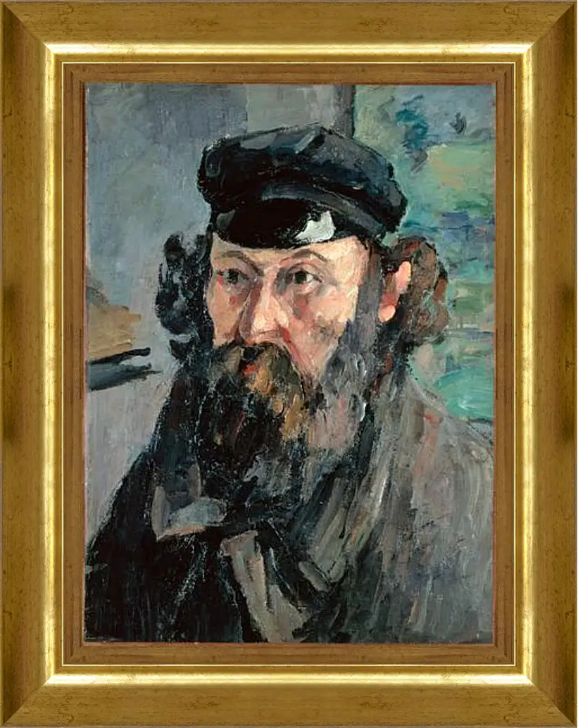 Картина в раме - Self Portrait. Поль Сезанн