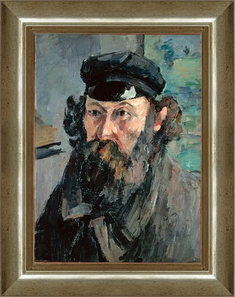 Картина в раме - Self Portrait. Поль Сезанн