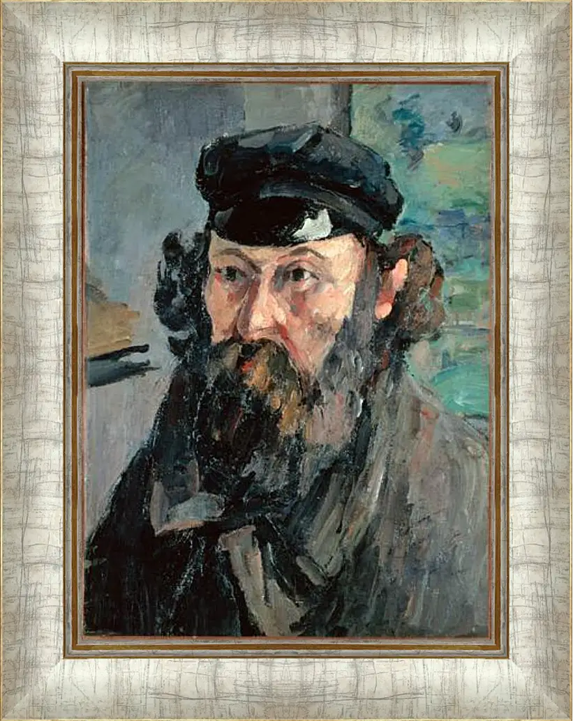 Картина в раме - Self Portrait. Поль Сезанн