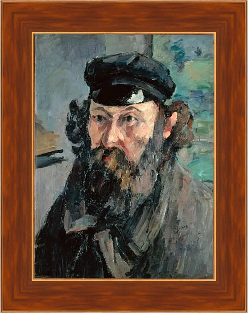 Картина в раме - Self Portrait. Поль Сезанн