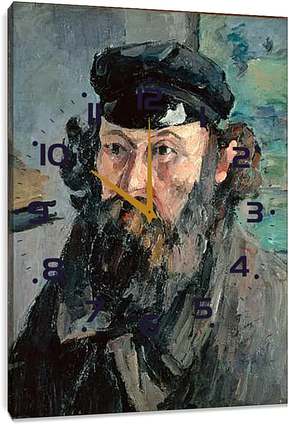 Часы картина - Self Portrait. Поль Сезанн