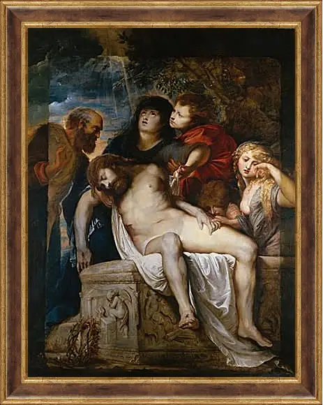 Картина в раме - Entombment. Питер Пауль Рубенс