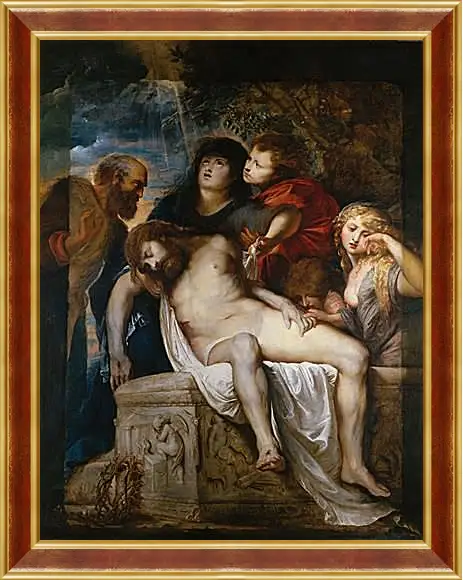 Картина в раме - Entombment. Питер Пауль Рубенс