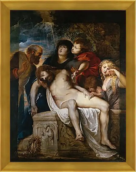 Картина в раме - Entombment. Питер Пауль Рубенс