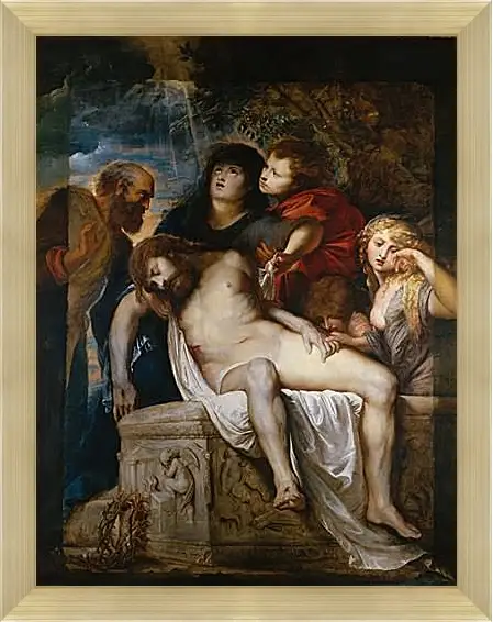 Картина в раме - Entombment. Питер Пауль Рубенс