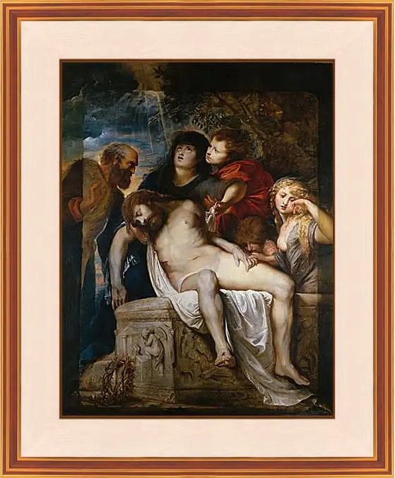 Картина в раме - Entombment. Питер Пауль Рубенс