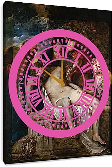 Часы картина - Entombment. Питер Пауль Рубенс