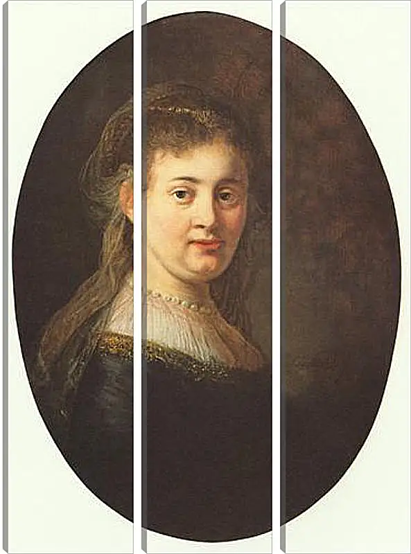 Модульная картина - Portrait of Saskia. Рембрандт