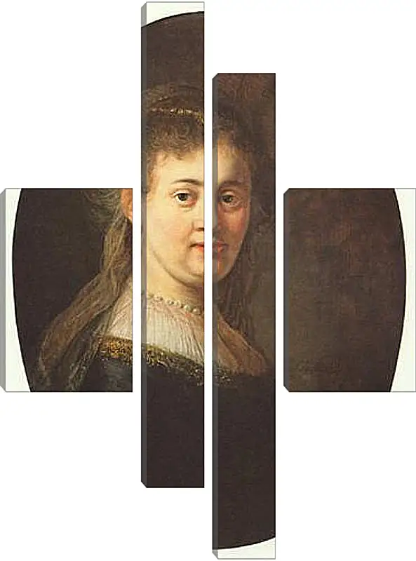 Модульная картина - Portrait of Saskia. Рембрандт