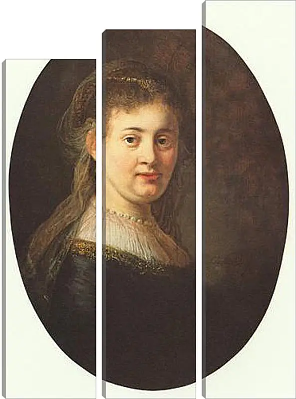 Модульная картина - Portrait of Saskia. Рембрандт