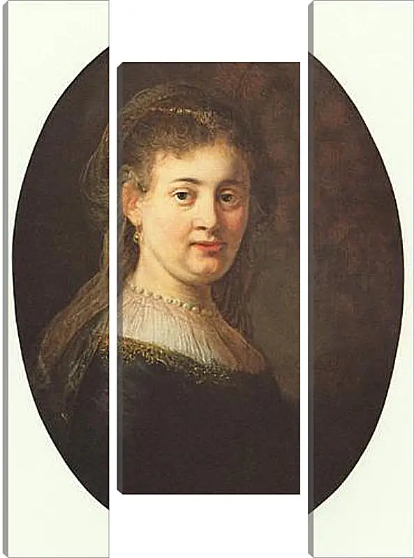 Модульная картина - Portrait of Saskia. Рембрандт