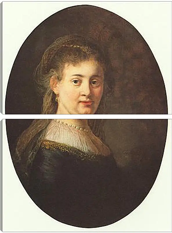 Модульная картина - Portrait of Saskia. Рембрандт