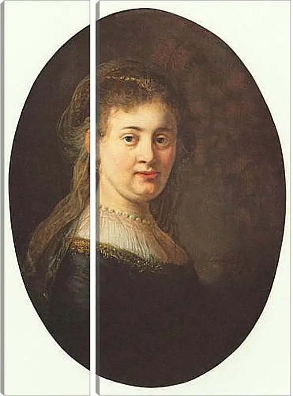 Модульная картина - Portrait of Saskia. Рембрандт