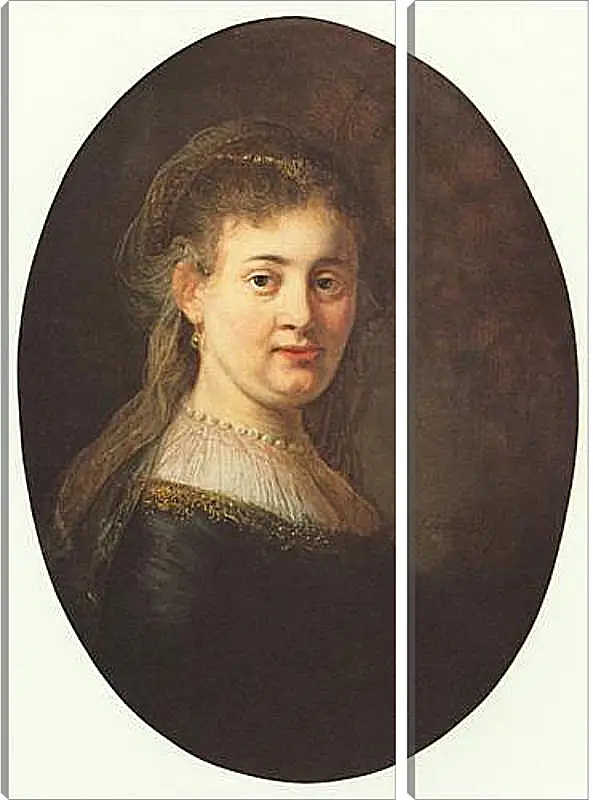 Модульная картина - Portrait of Saskia. Рембрандт