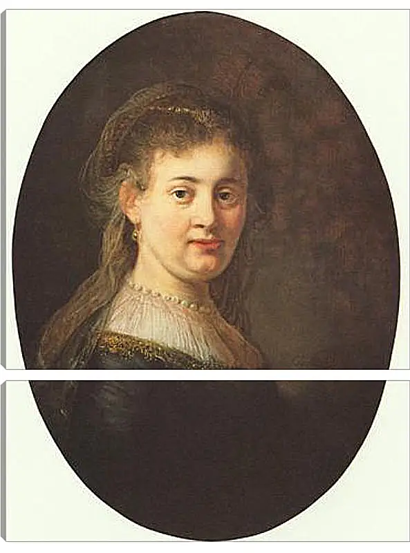 Модульная картина - Portrait of Saskia. Рембрандт