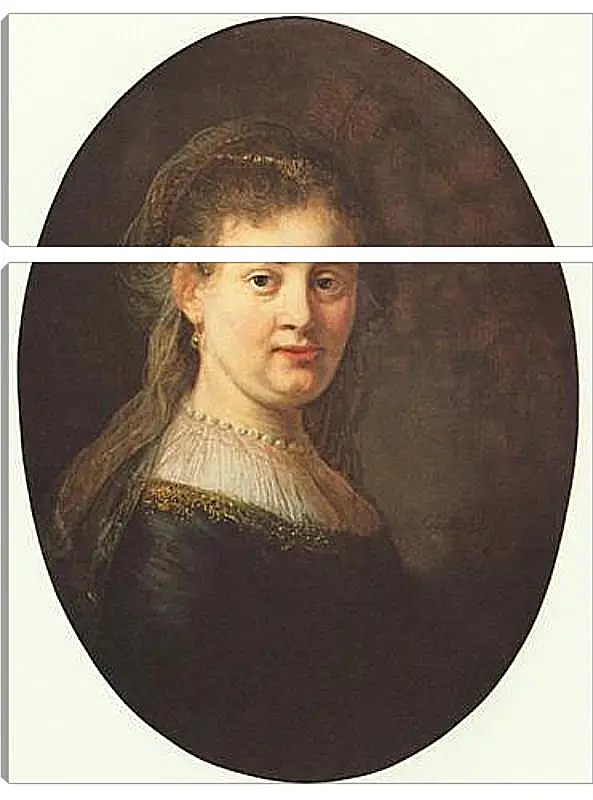 Модульная картина - Portrait of Saskia. Рембрандт