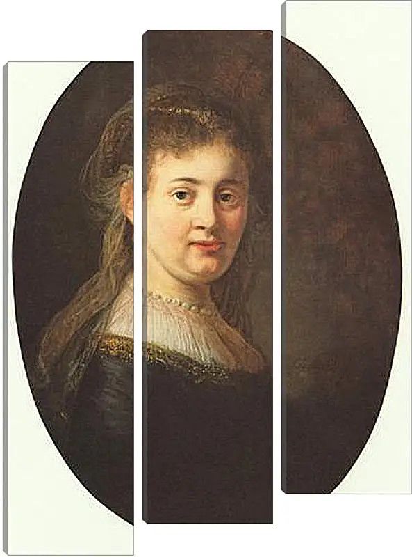 Модульная картина - Portrait of Saskia. Рембрандт