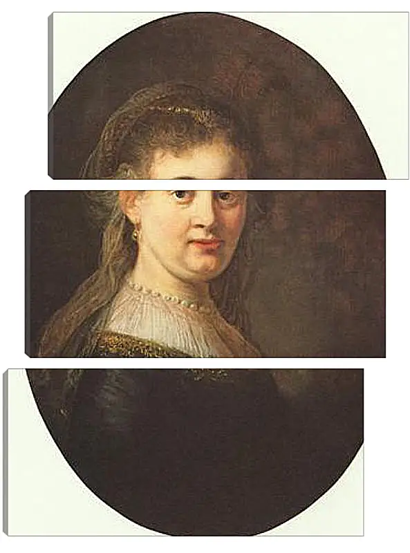 Модульная картина - Portrait of Saskia. Рембрандт