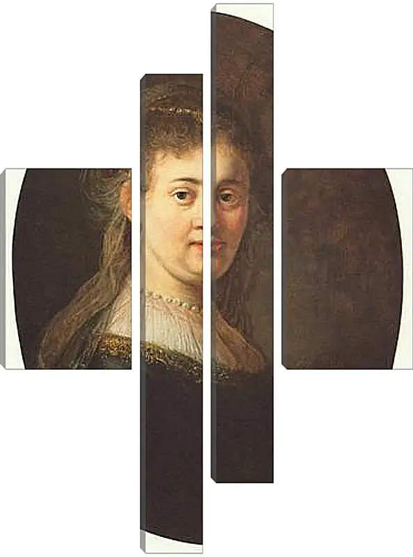 Модульная картина - Portrait of Saskia. Рембрандт