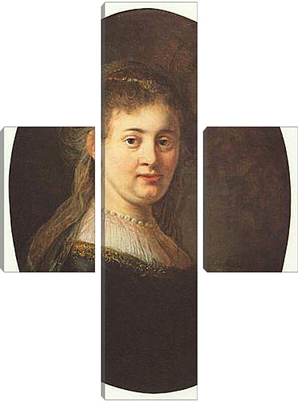 Модульная картина - Portrait of Saskia. Рембрандт