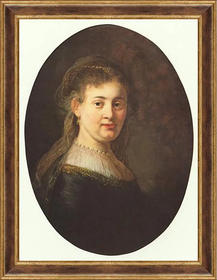 Картина в раме - Portrait of Saskia. Рембрандт